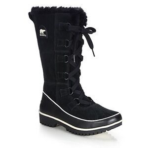 Sorel Women's Black Lace-Up Winter Boots